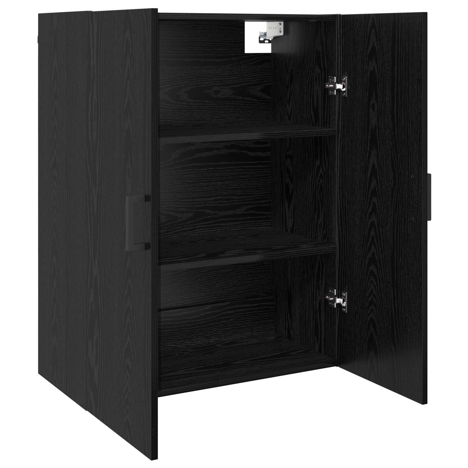 vidaXL Szafka ścienna 2 pcs Czarny Dąb 69,5 x 34 x 90 cm