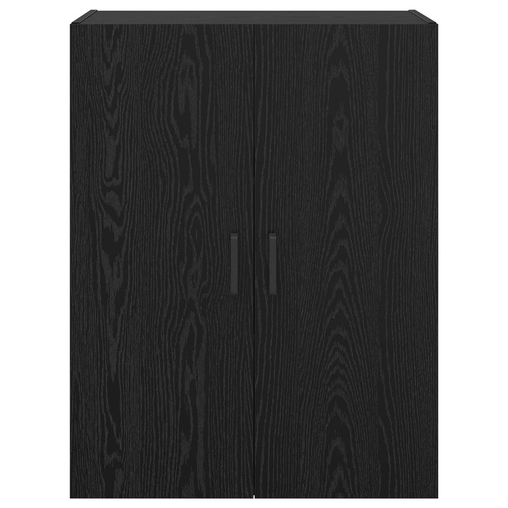 vidaXL Szafka ścienna 2 pcs Czarny Dąb 69,5 x 34 x 90 cm