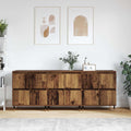 vidaXL Szafka do przechowywania 3 pcs Stare drewno 60 x 35 x 70 cm