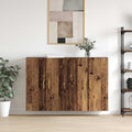 vidaXL Szafka ścienna 2 pcs Stare drewno 69,5 x 34 x 90 cm