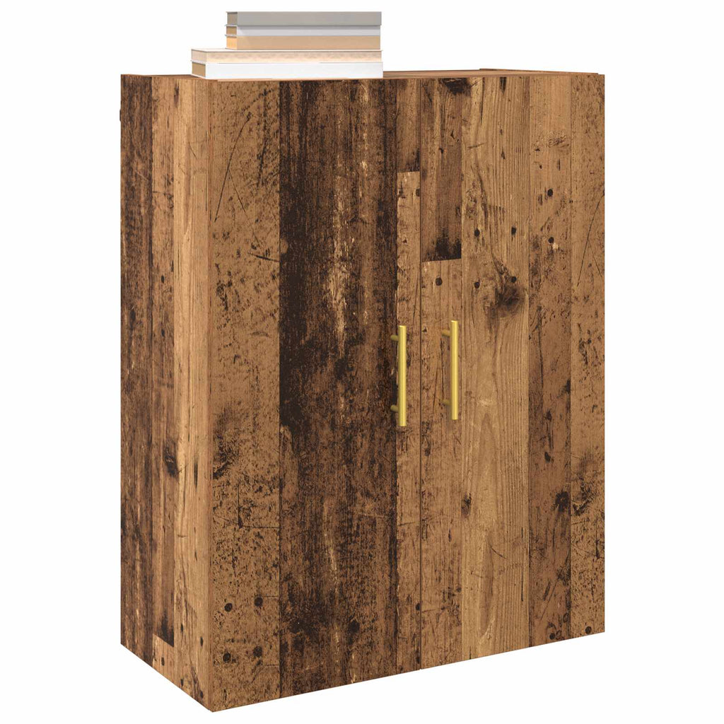 vidaXL Szafka ścienna 2 pcs Stare drewno 69,5 x 34 x 90 cm
