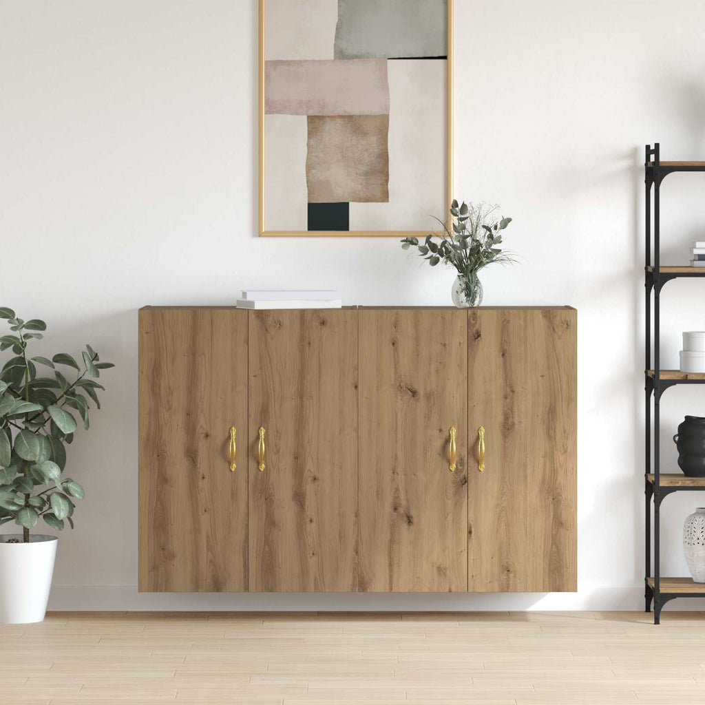 vidaXL Szafka ścienna 2 pcs Dąb rzemieślniczy 69,5 x 34 x 90 cm
