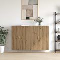 vidaXL Szafka ścienna 2 pcs Dąb rzemieślniczy 69,5 x 34 x 90 cm