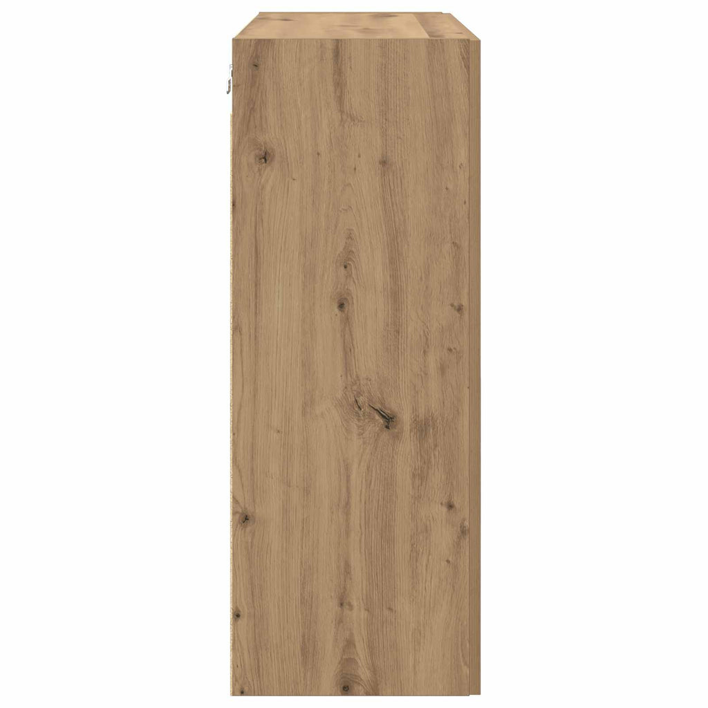 vidaXL Szafka ścienna 2 pcs Dąb rzemieślniczy 69,5 x 34 x 90 cm