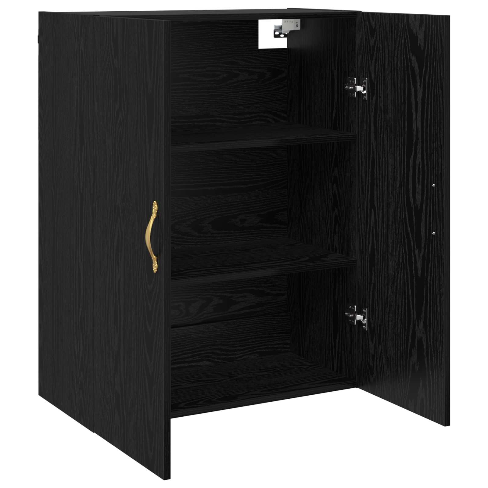 vidaXL Szafka ścienna 2 pcs Czarny Dąb 69,5 x 34 x 90 cm