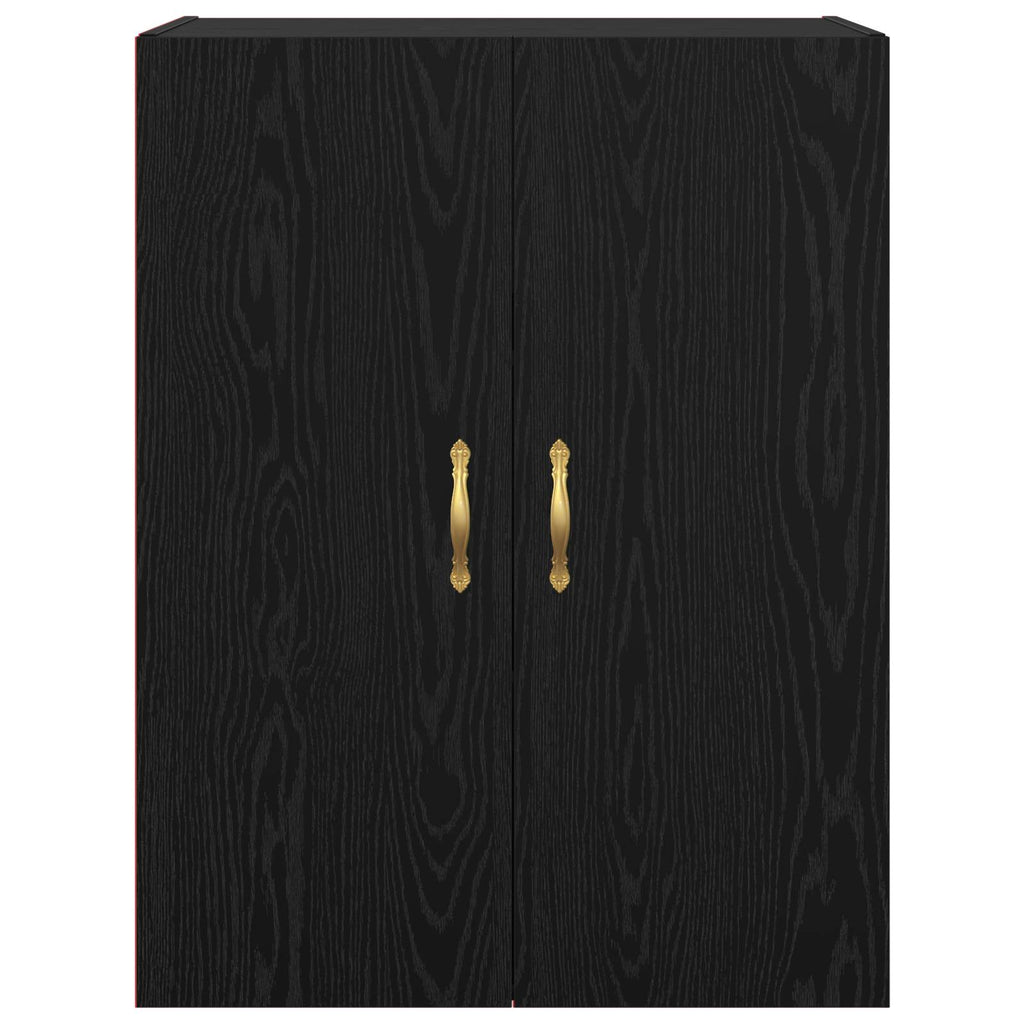 vidaXL Szafka ścienna 2 pcs Czarny Dąb 69,5 x 34 x 90 cm