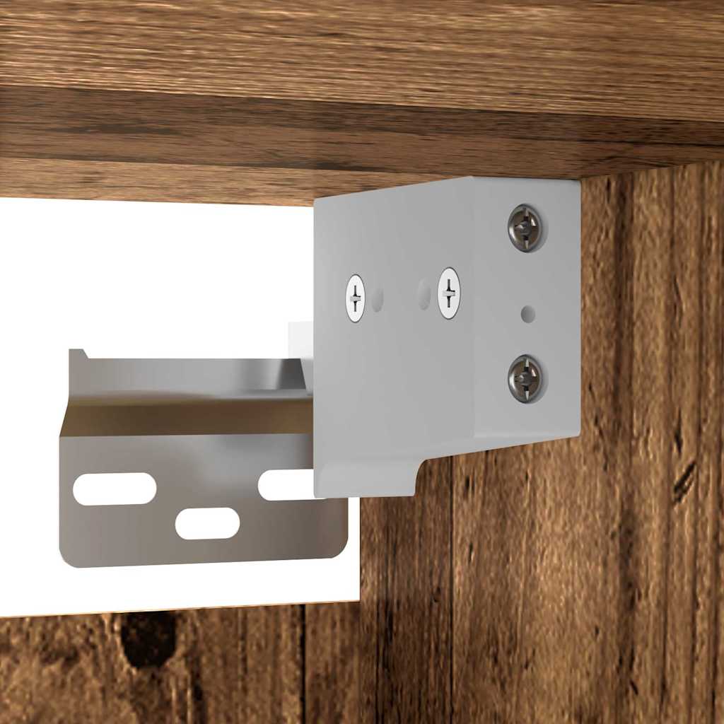 vidaXL Highboard 2 pcs Stare drewno Materiał drewnopochodny
