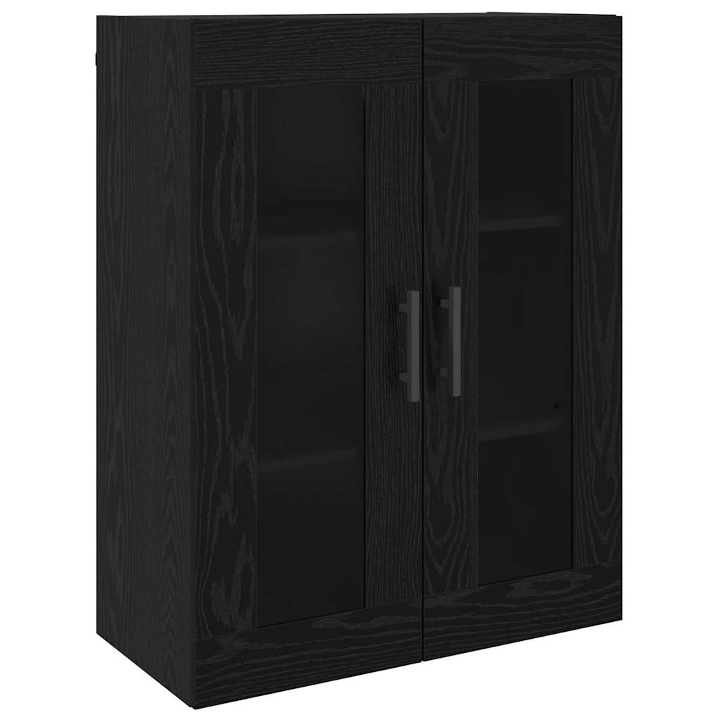 vidaXL Highboard 2 pcs Czarny dąb Materiał drewnopochodny