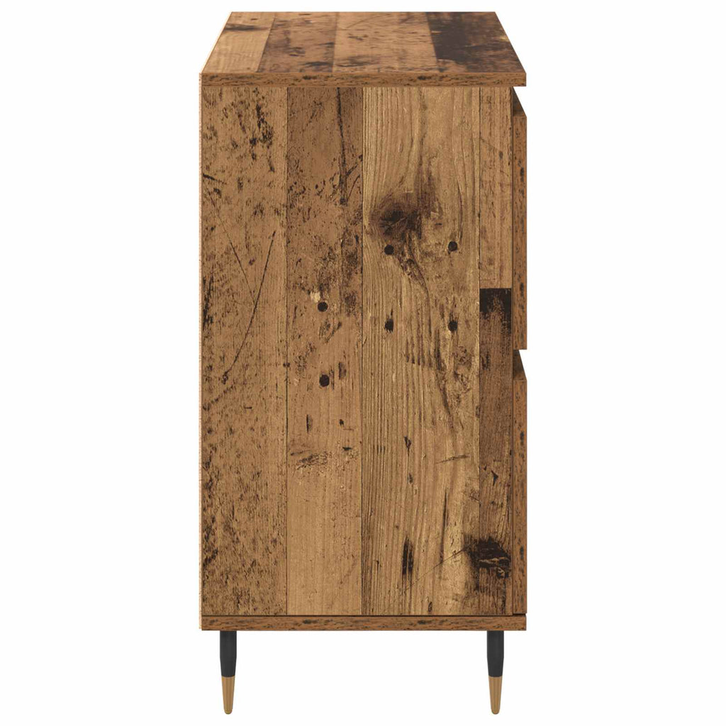 vidaXL Szafka do przechowywania 2 pcs Stare drewno 60 x 35 x 70 cm
