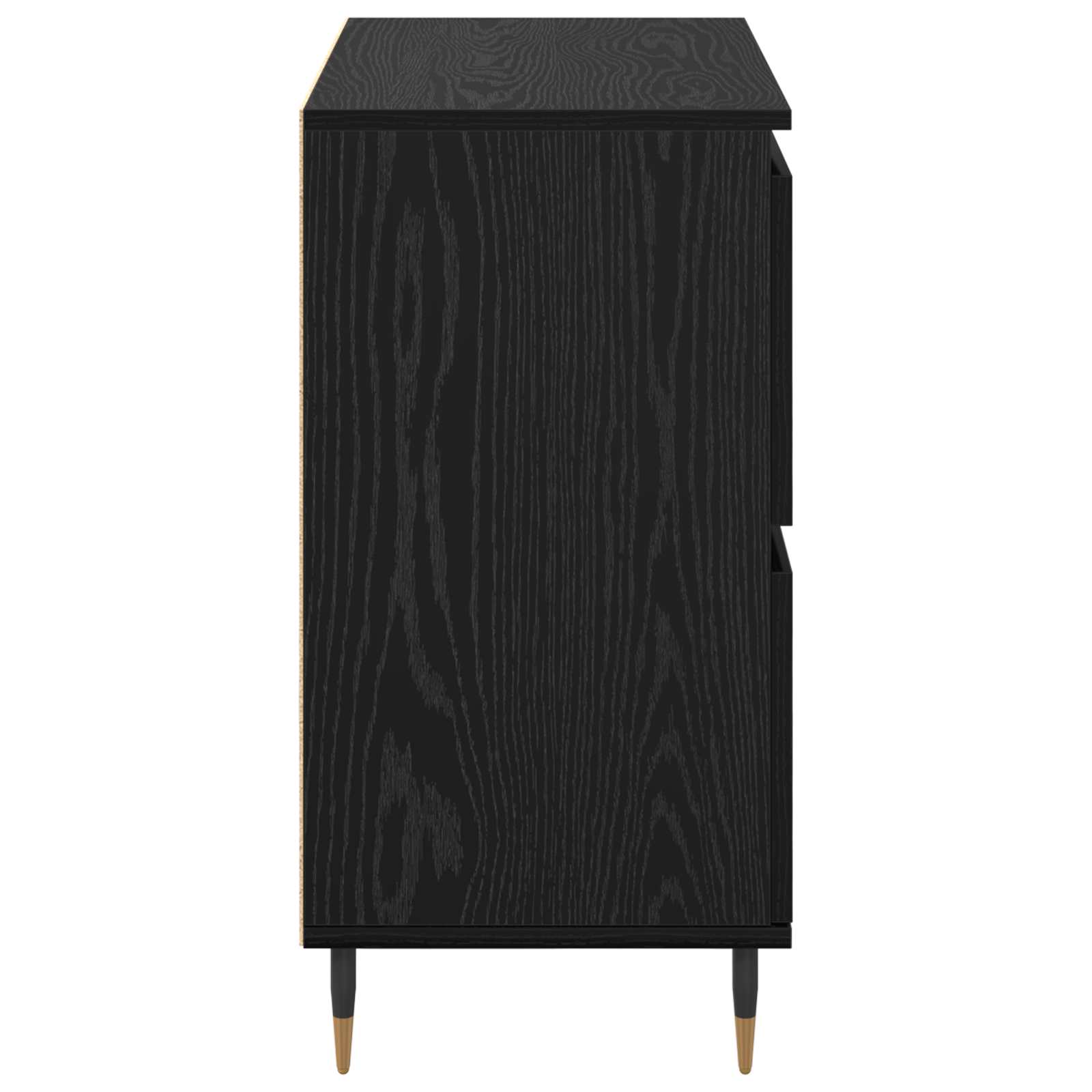vidaXL Szafka do przechowywania 2 pcs Czarny Dąb 60 x 35 x 70 cm