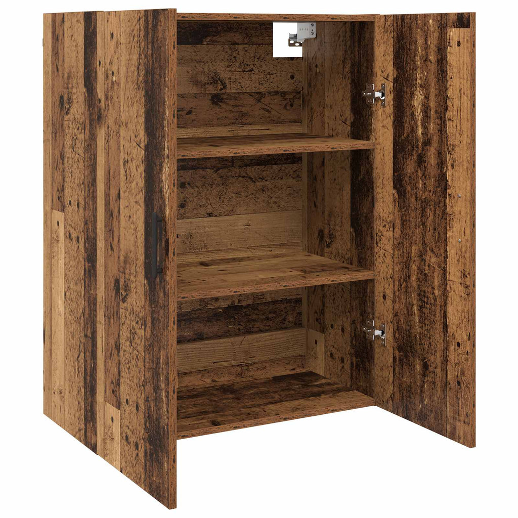 vidaXL Szafka ścienna 2 pcs Stare drewno 69,5 x 34 x 90 cm