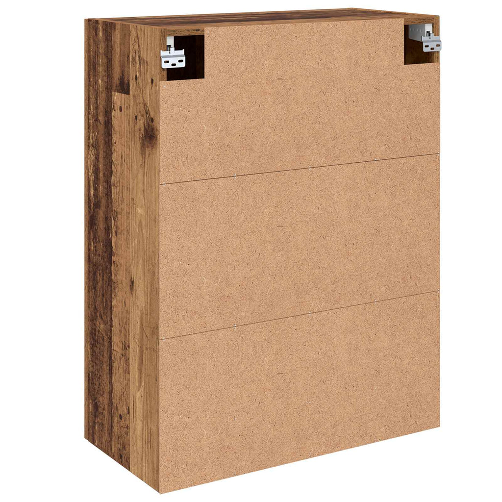 vidaXL Szafka ścienna 2 pcs Stare drewno 69,5 x 34 x 90 cm