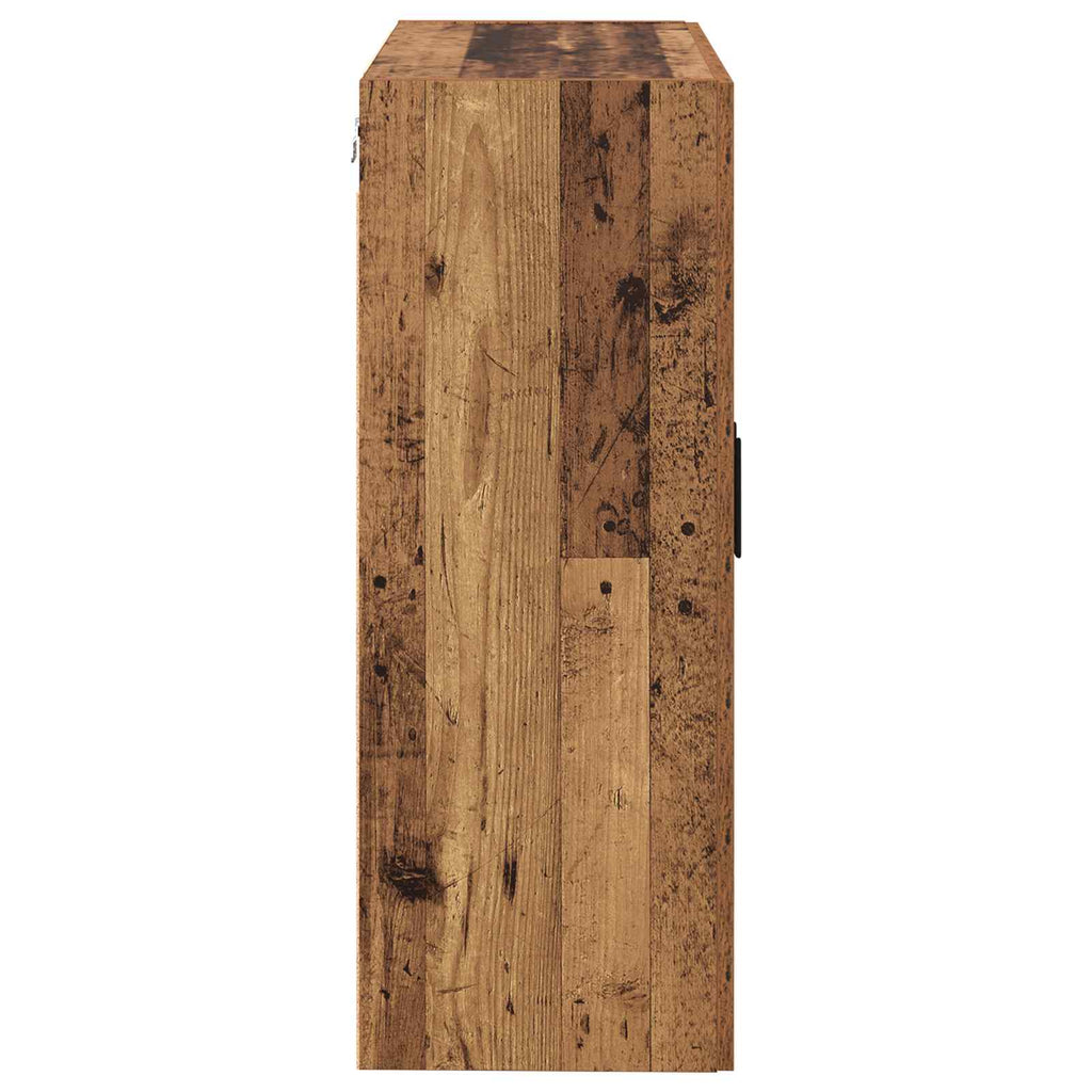 vidaXL Szafka ścienna 2 pcs Stare drewno 69,5 x 34 x 90 cm