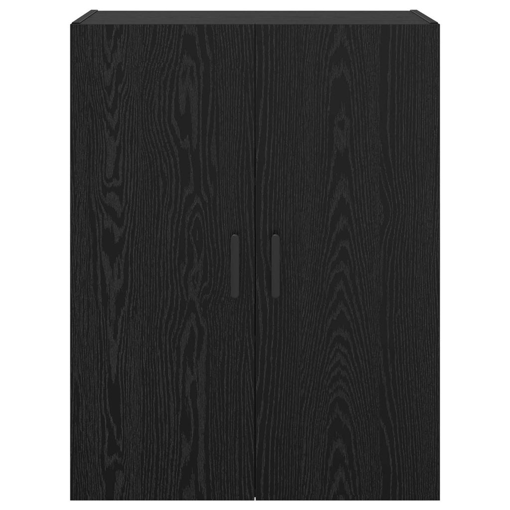 vidaXL Szafka ścienna 2 pcs Czarny Dąb 69,5 x 34 x 90 cm