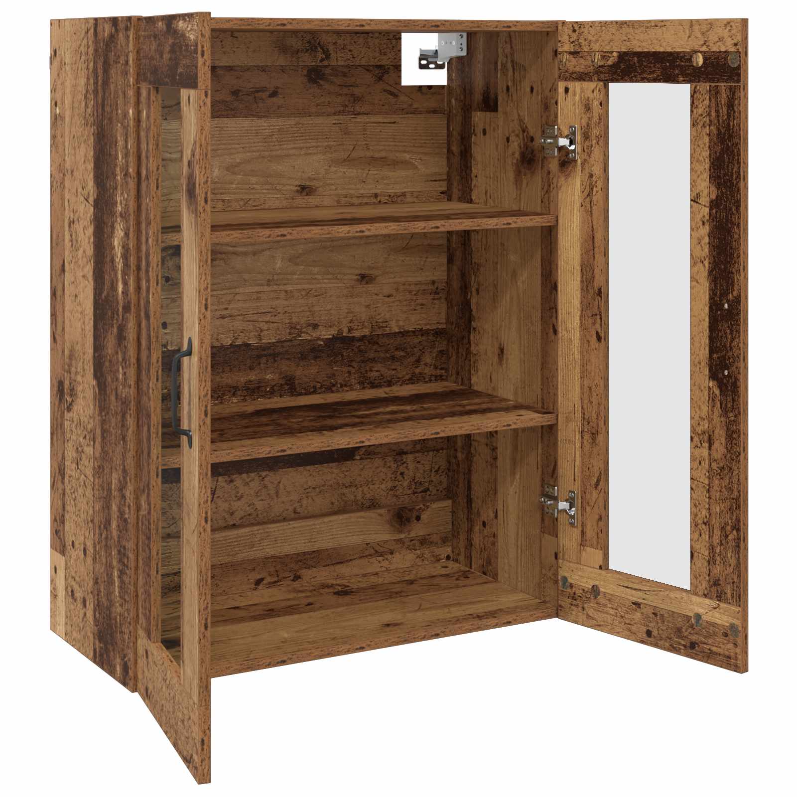 vidaXL Szafki montowane na ścianie 2 pcs Stare drewno
