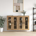 vidaXL Szafki montowane na ścianie 2 pcs dąb artisan 69,5 x 34 x 90 cm