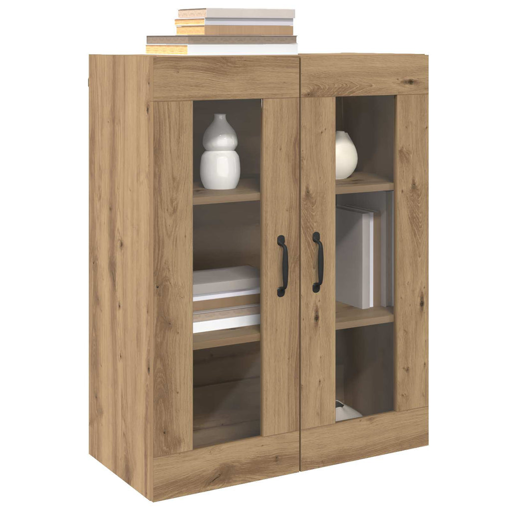 vidaXL Szafki montowane na ścianie 2 pcs dąb artisan 69,5 x 34 x 90 cm