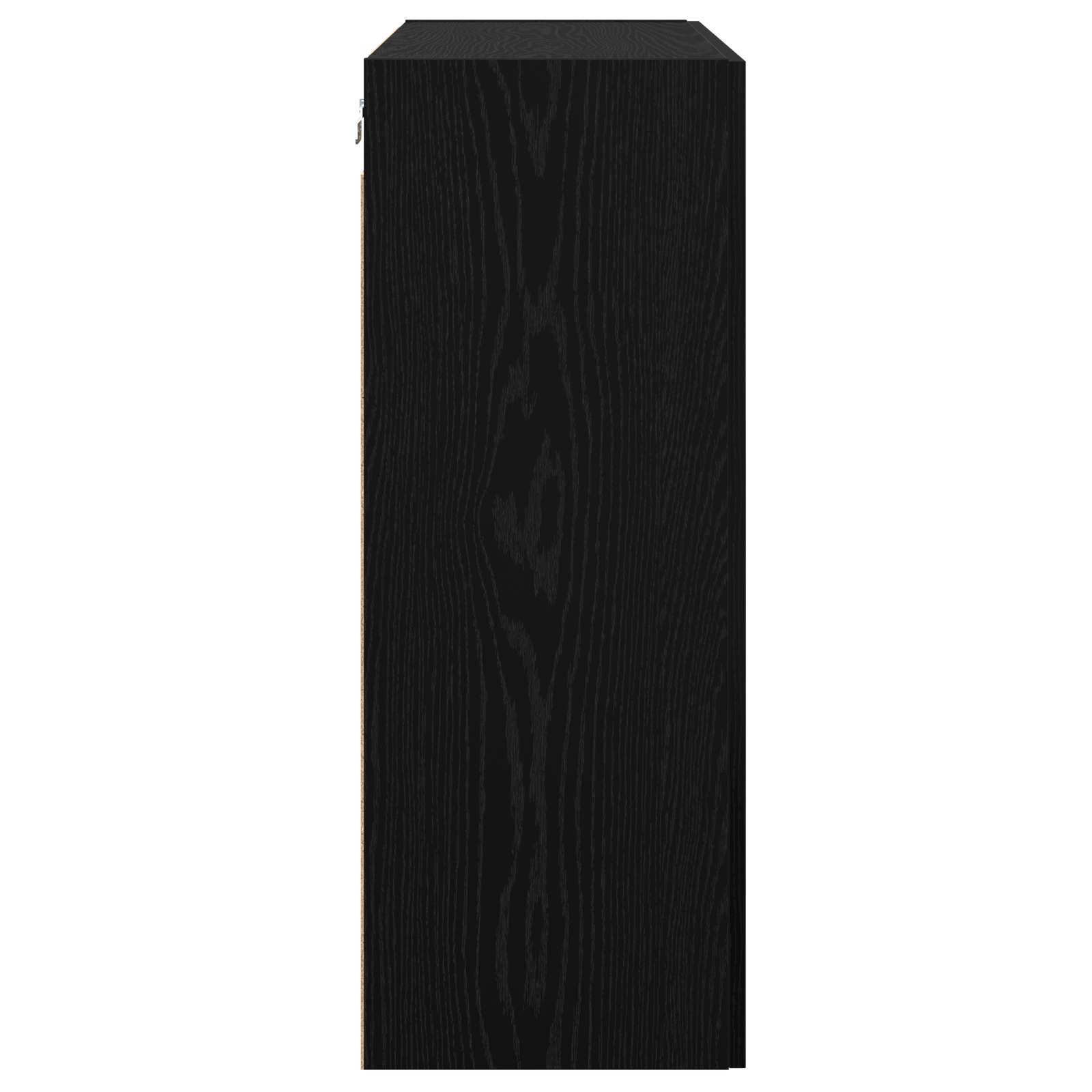 vidaXL Szafki montowane na ścianie 2 pcs Czarny dąb 69,5 x 34 x 90 cm
