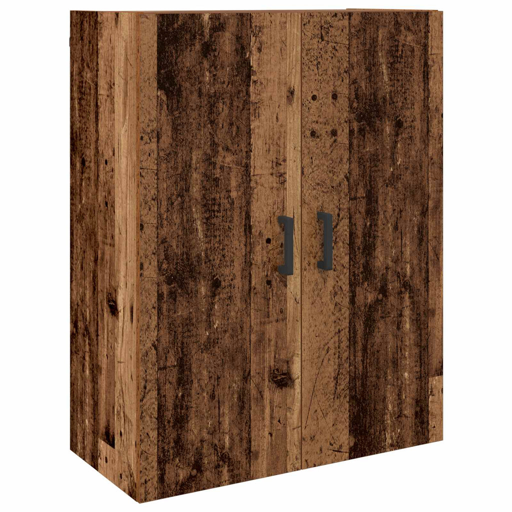 vidaXL Highboard Montowane na ścianie Stare drewno 69,5 x 34 x 180 cm