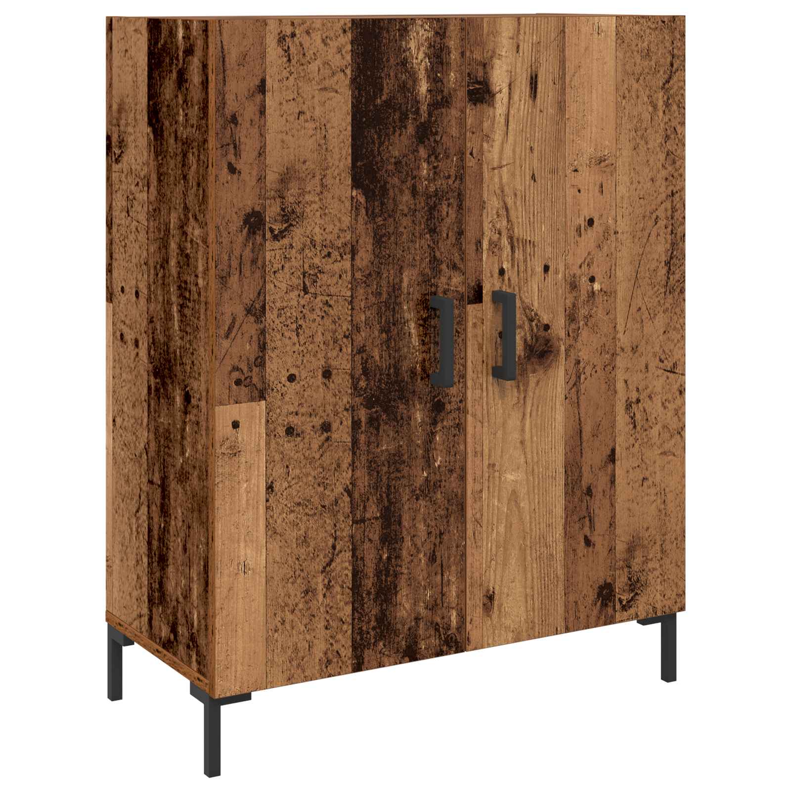vidaXL Highboard Montowane na ścianie Stare drewno 69,5 x 34 x 180 cm