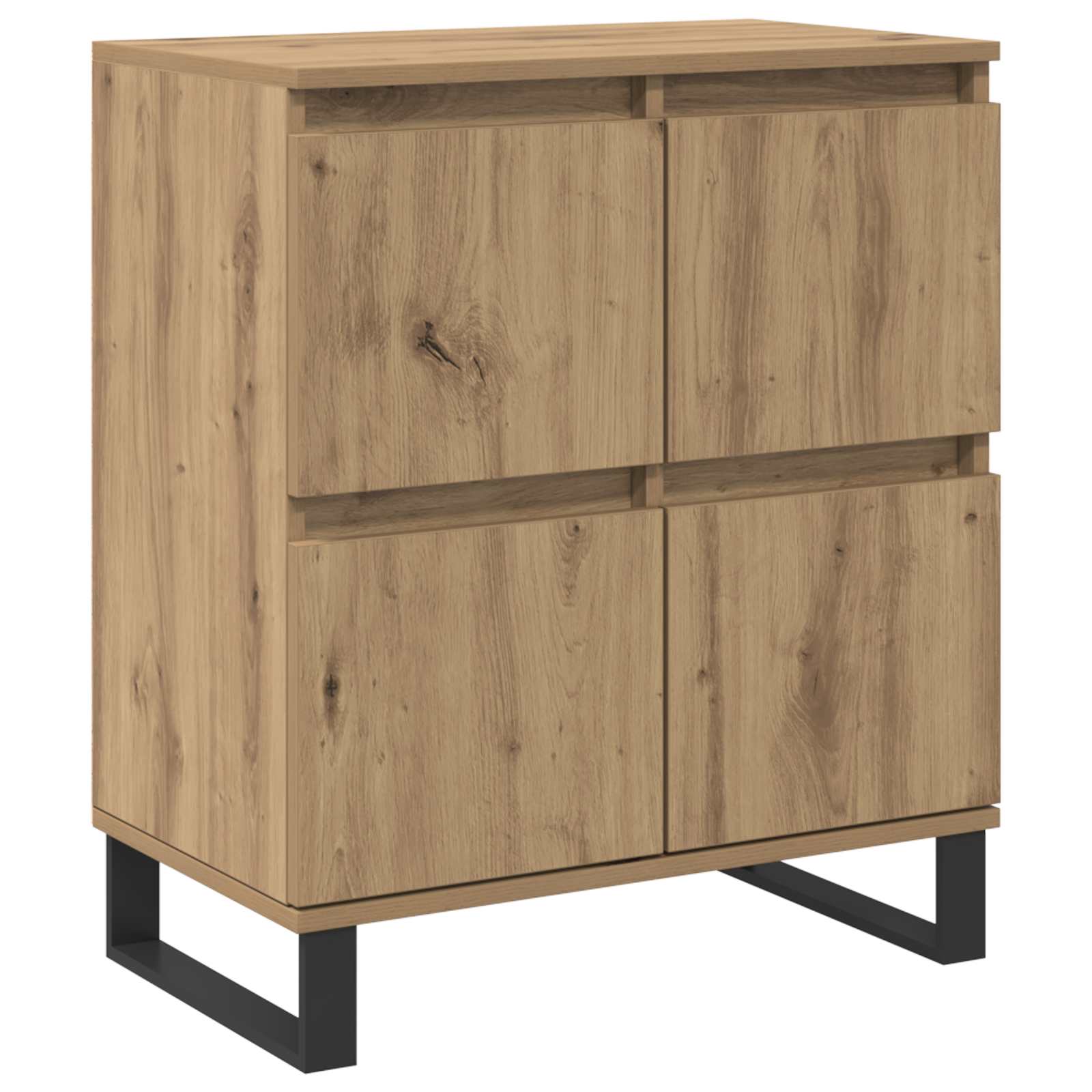 vidaXL Bufet 2 pcs Dąb rzemieślniczy 60 x 35 x 70 cm