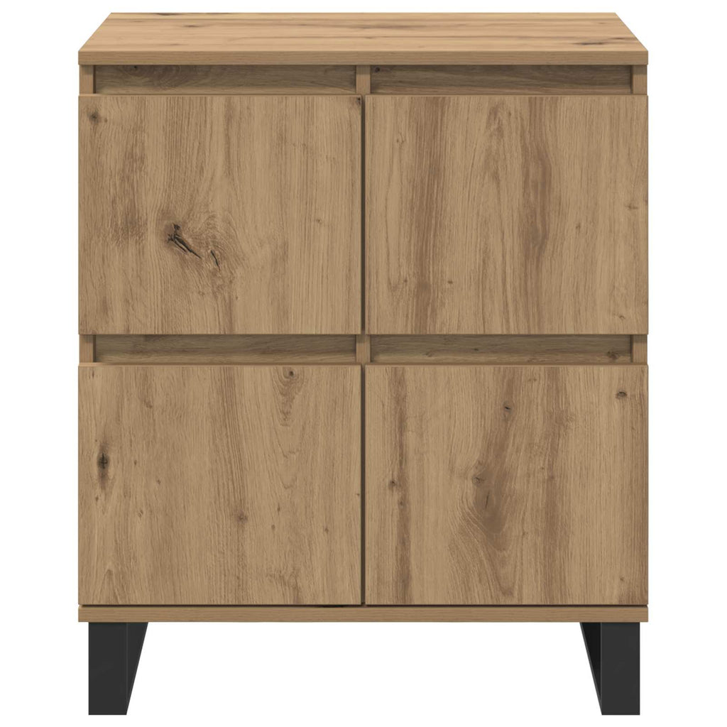vidaXL Bufet 2 pcs Dąb rzemieślniczy 60 x 35 x 70 cm