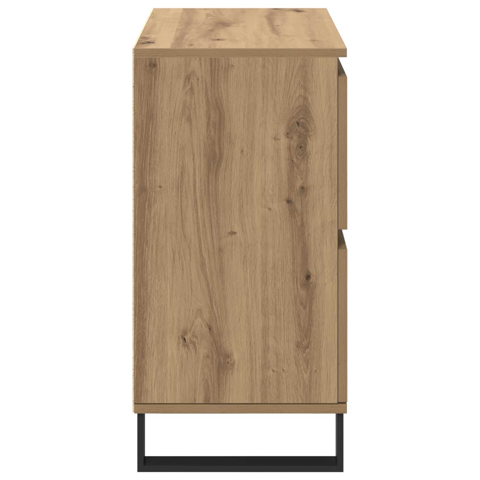 vidaXL Bufet 2 pcs Dąb rzemieślniczy 60 x 35 x 70 cm