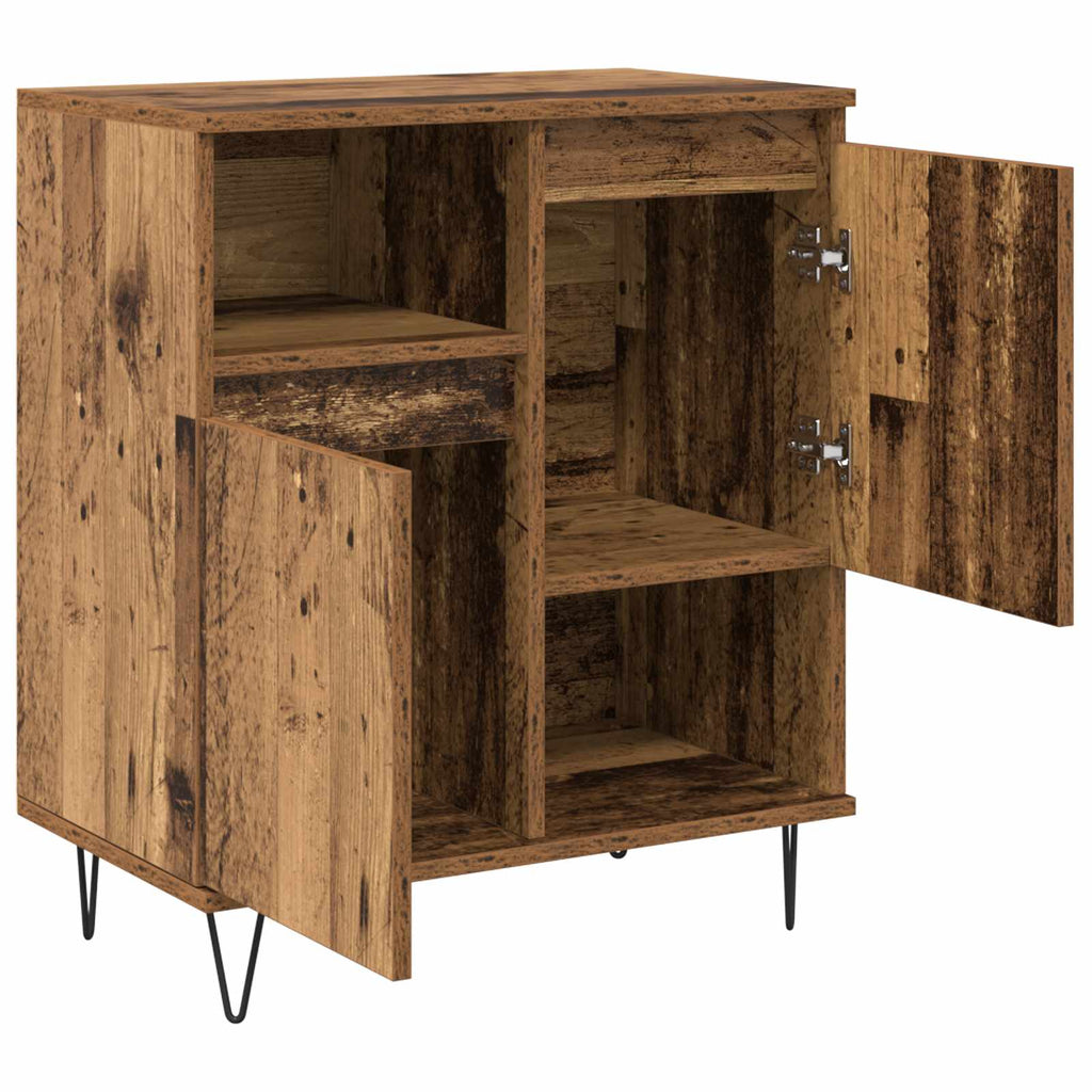 vidaXL Bufet 2 pcs Stare drewno 60 x 35 x 70 cm