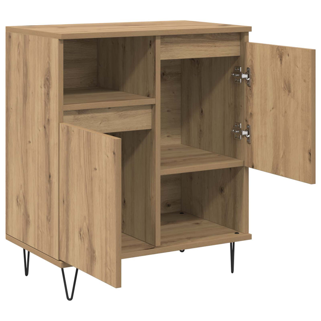 vidaXL Bufet 2 pcs Dąb rzemieślniczy 60 x 35 x 70 cm