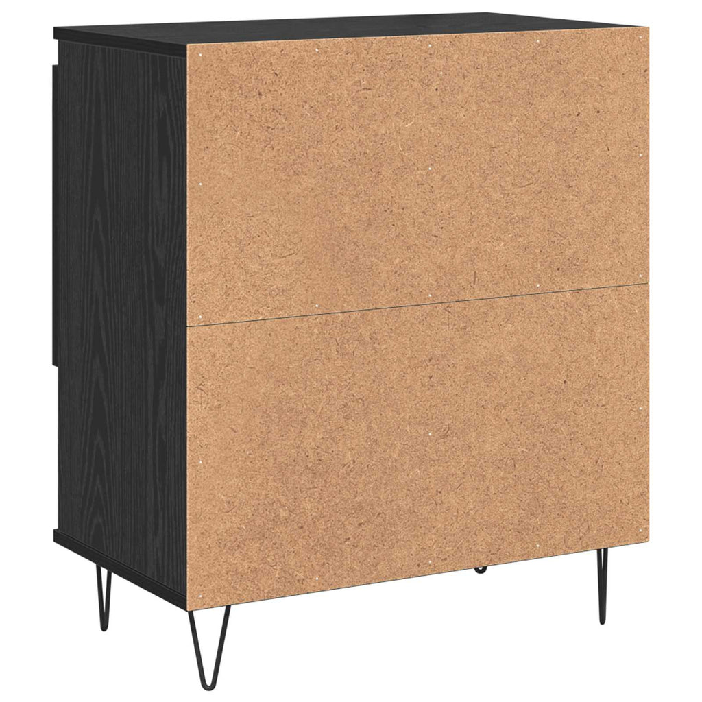 vidaXL Bufet 2 pcs Czarny Dąb 60 x 35 x 70 cm