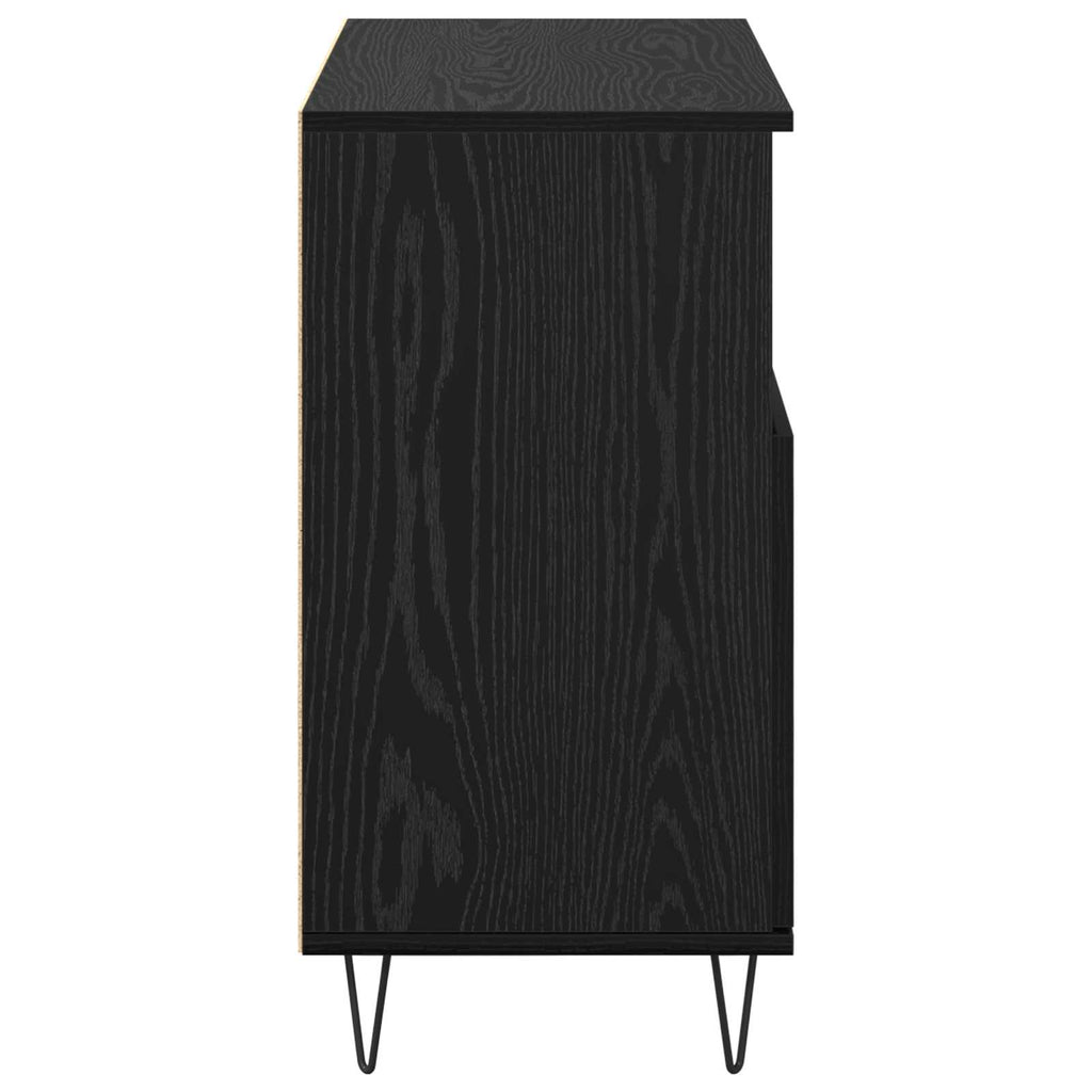 vidaXL Bufet 2 pcs Czarny Dąb 60 x 35 x 70 cm