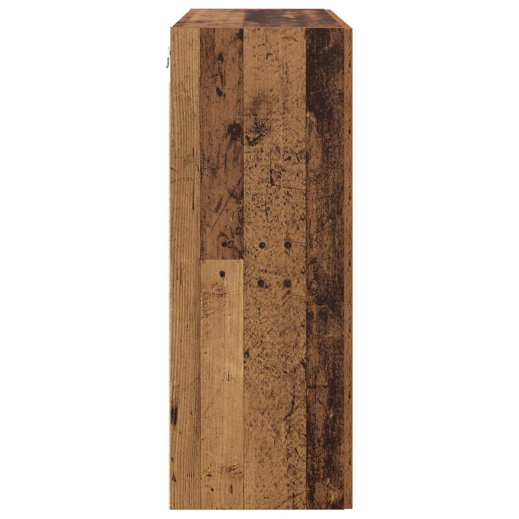 vidaXL Szafka ścienna 2 pcs Stare drewno 69,5 x 34 x 90 cm
