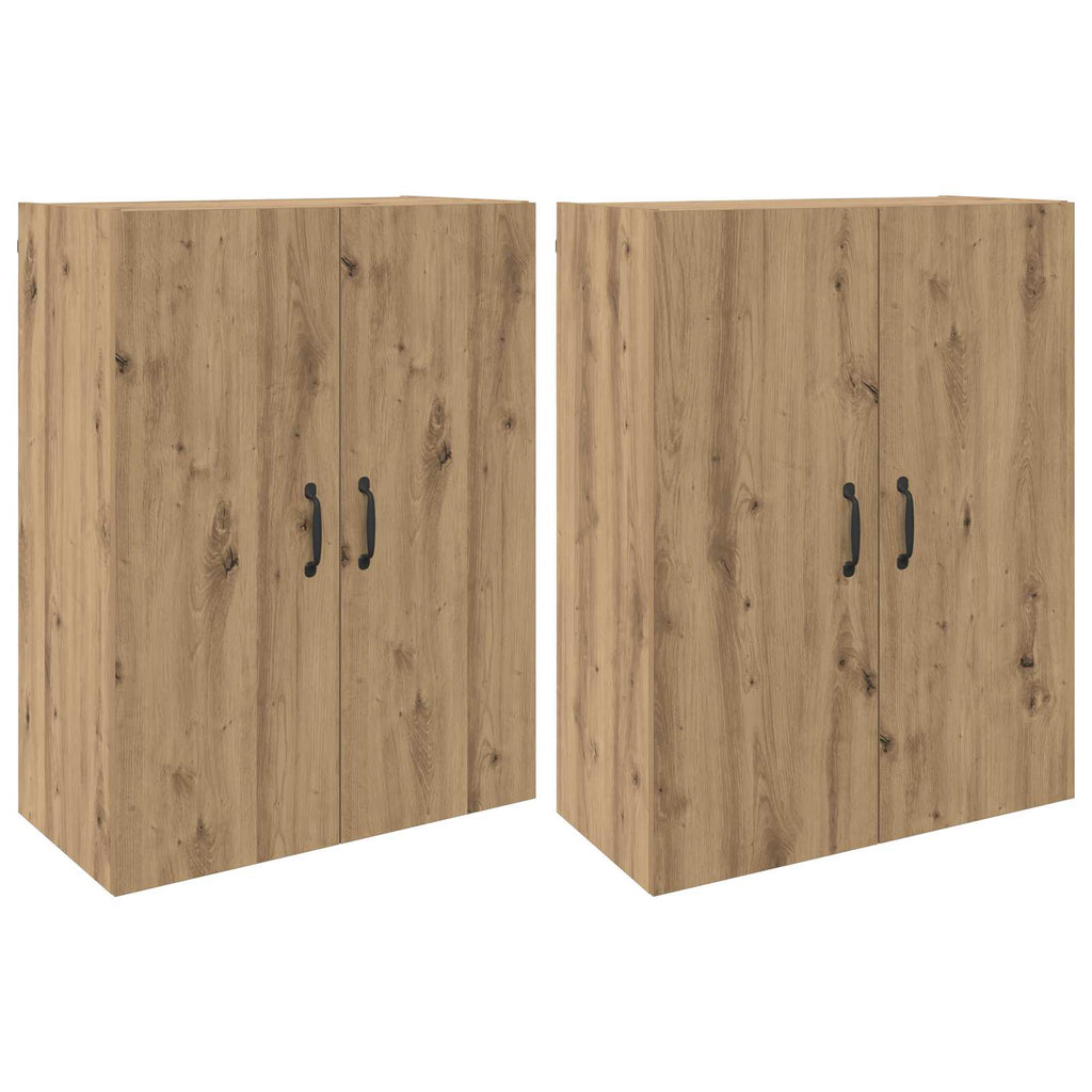 vidaXL Szafka ścienna 2 pcs Dąb rzemieślniczy 69,5 x 34 x 90 cm