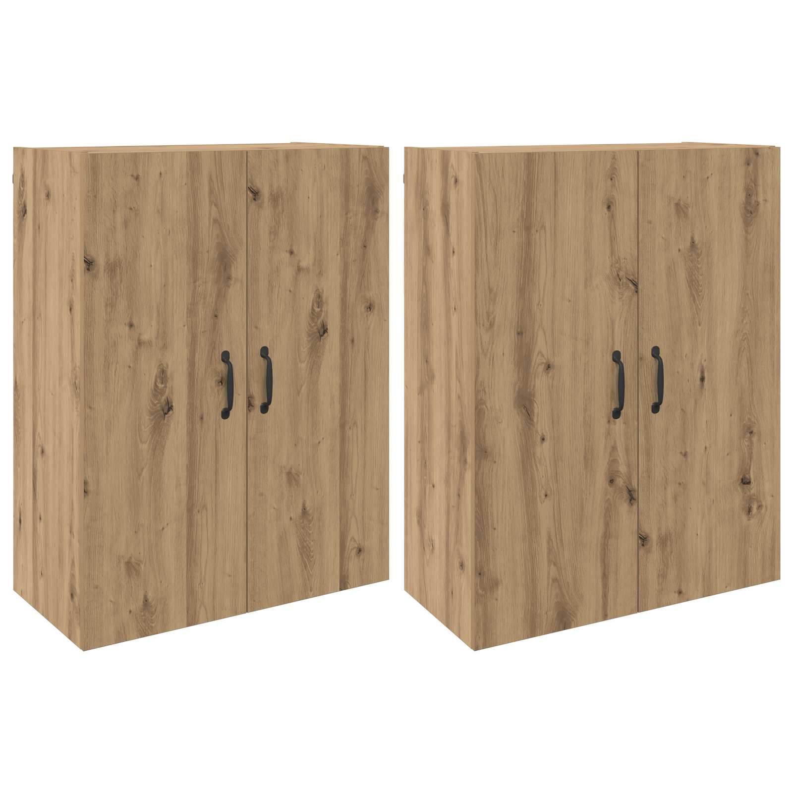 vidaXL Szafka ścienna 2 pcs Dąb rzemieślniczy 69,5 x 34 x 90 cm