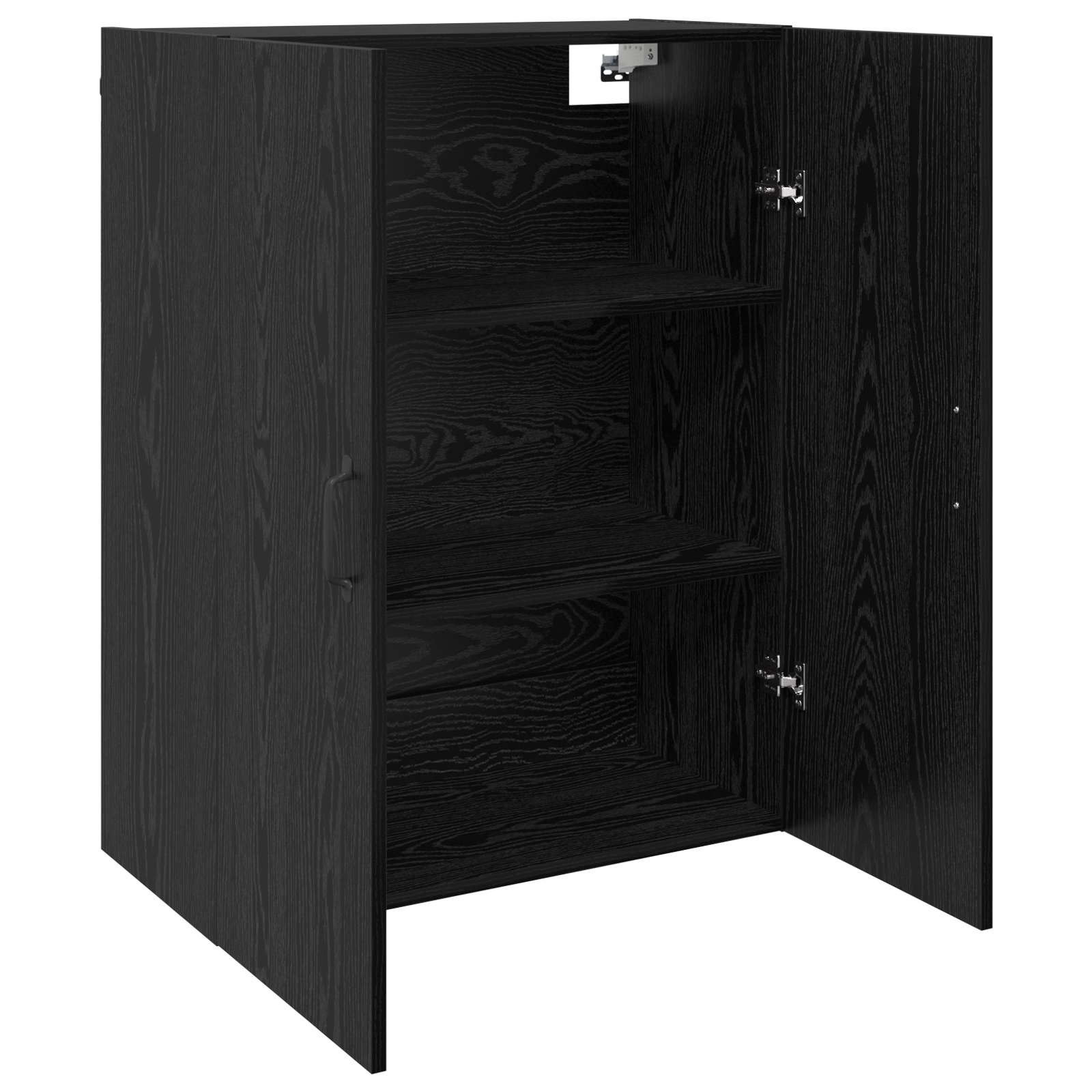 vidaXL Szafka ścienna 2 pcs Czarny Dąb 69,5 x 34 x 90 cm