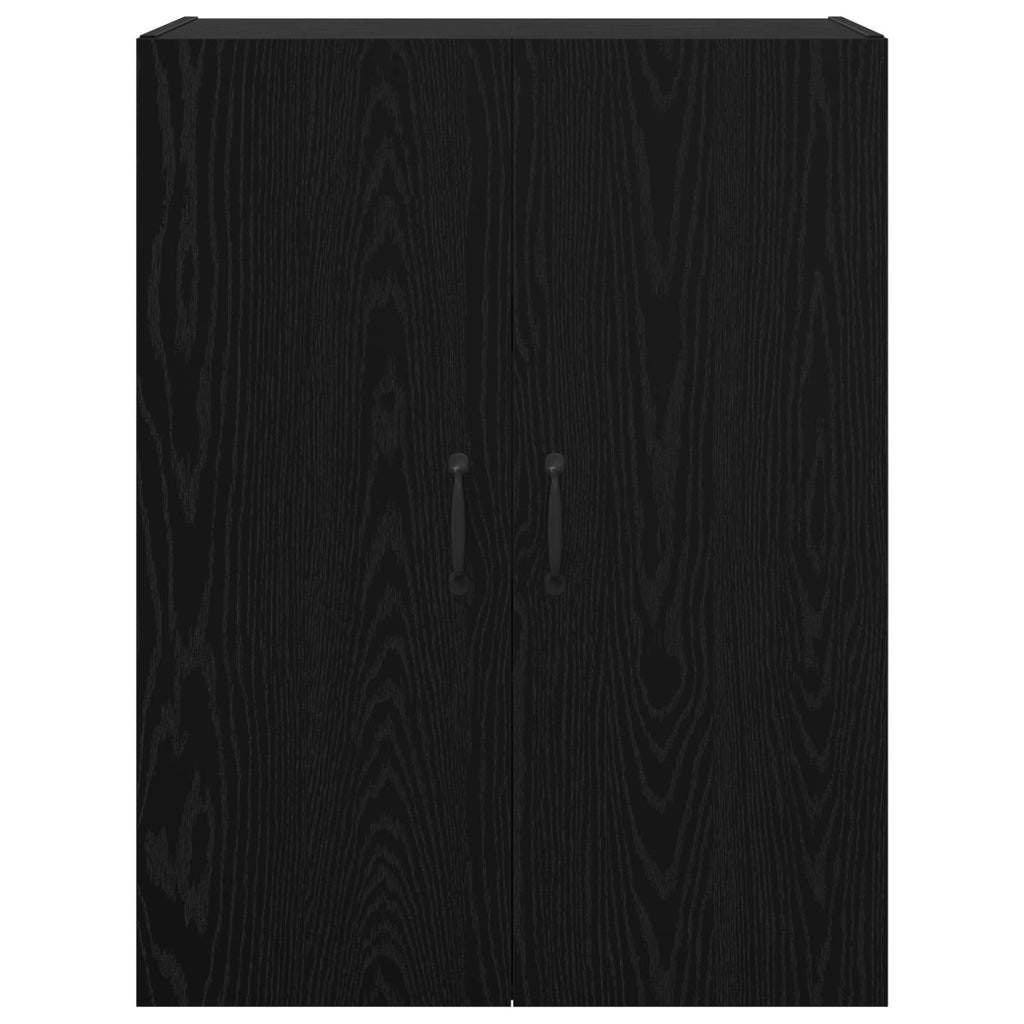 vidaXL Szafka ścienna 2 pcs Czarny Dąb 69,5 x 34 x 90 cm