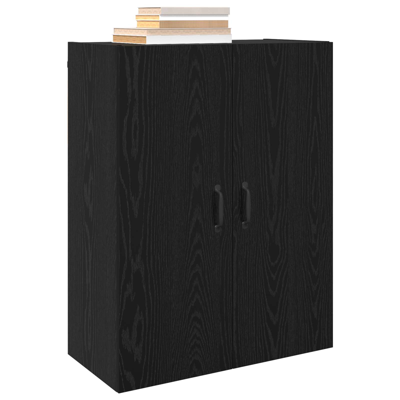 vidaXL Szafka ścienna 2 pcs Czarny Dąb 69,5 x 34 x 90 cm