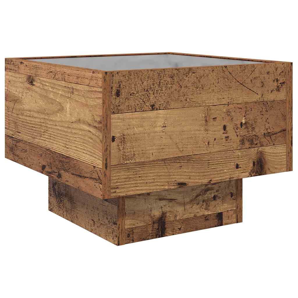 vidaXL Stolik kawowy Stare drewno 40 x 40 x 30 cm