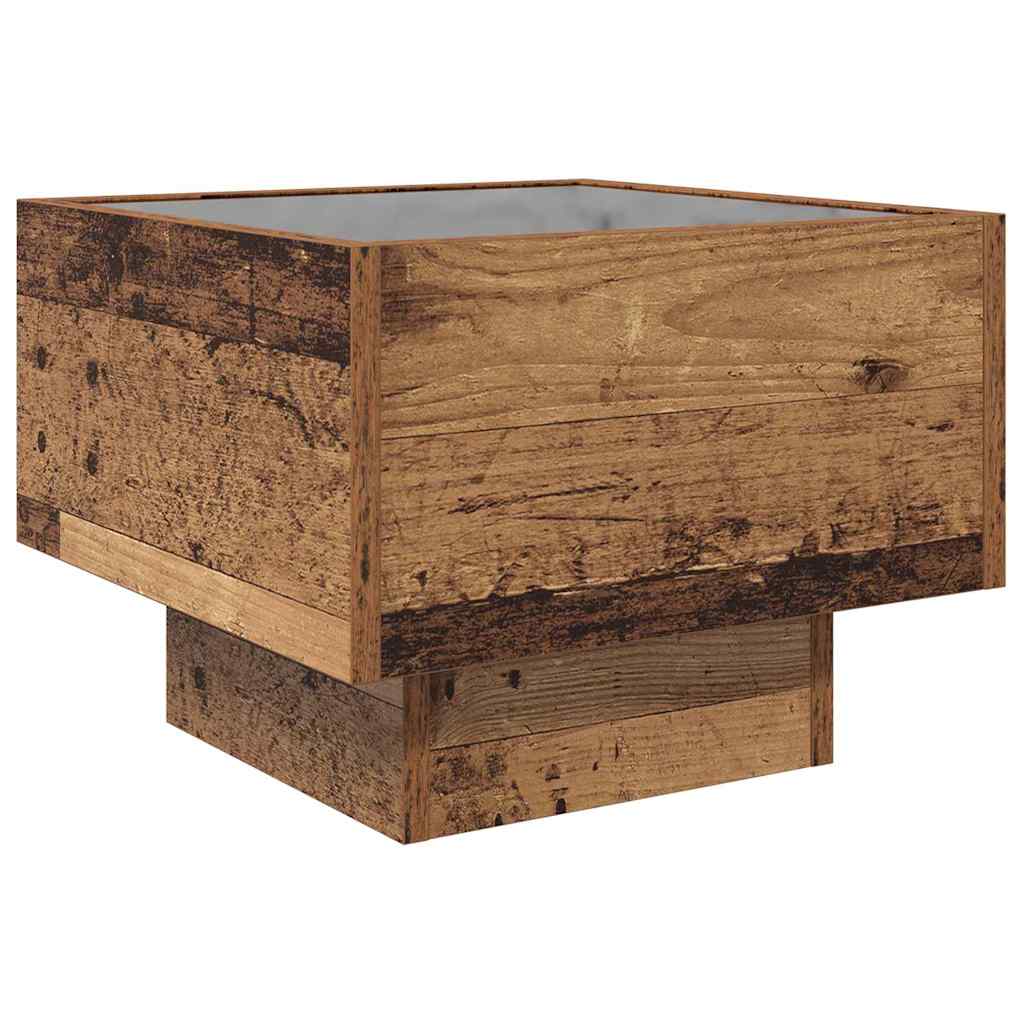 vidaXL Stolik kawowy Stare drewno 40 x 40 x 30 cm