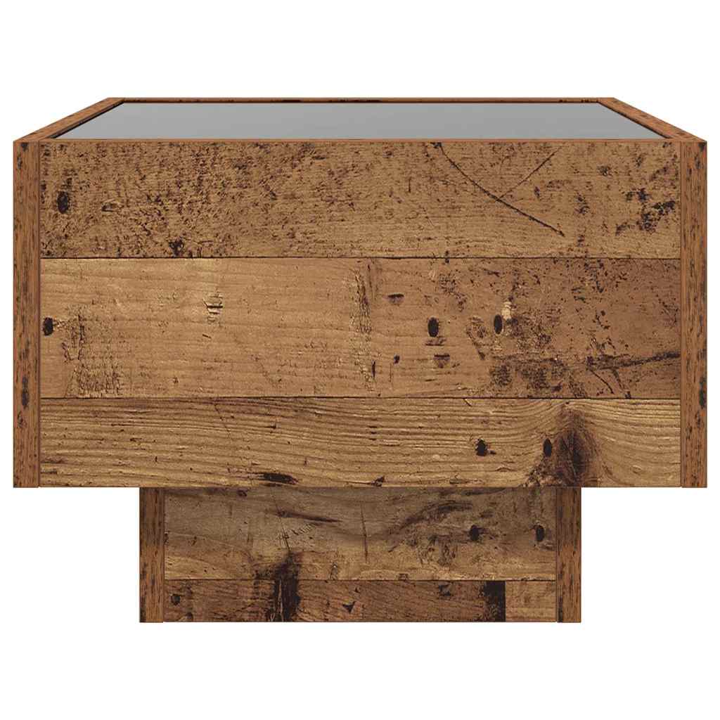 vidaXL Stolik kawowy Stare drewno 40 x 40 x 30 cm