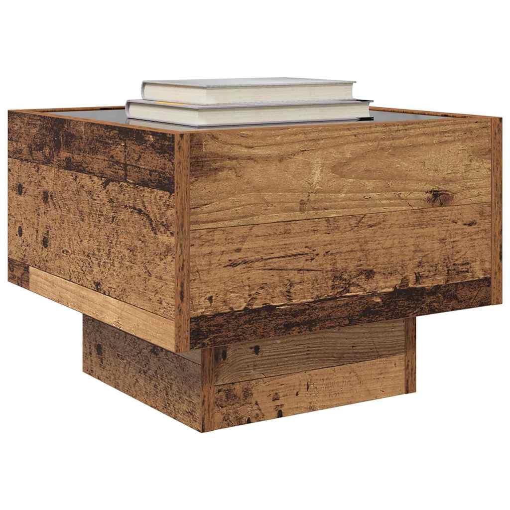vidaXL Stolik kawowy Stare drewno 40 x 40 x 30 cm