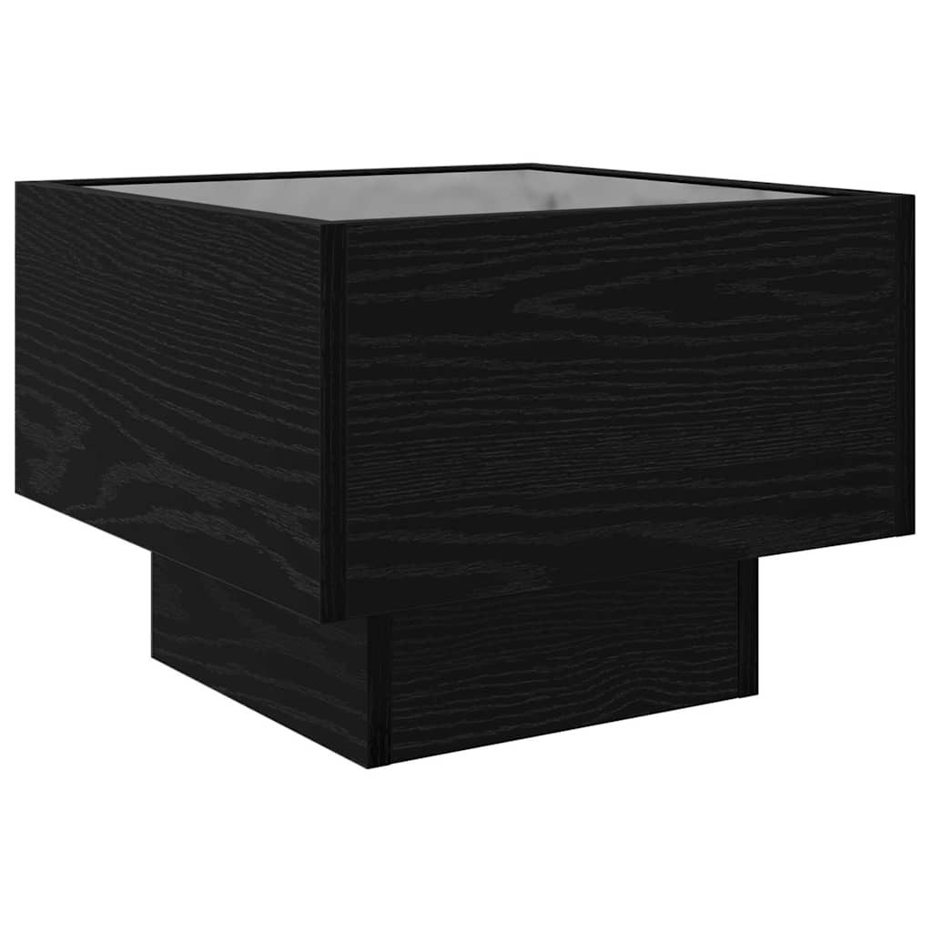 vidaXL Stolik kawowy Czarny Dąb 40 x 40 x 30 cm