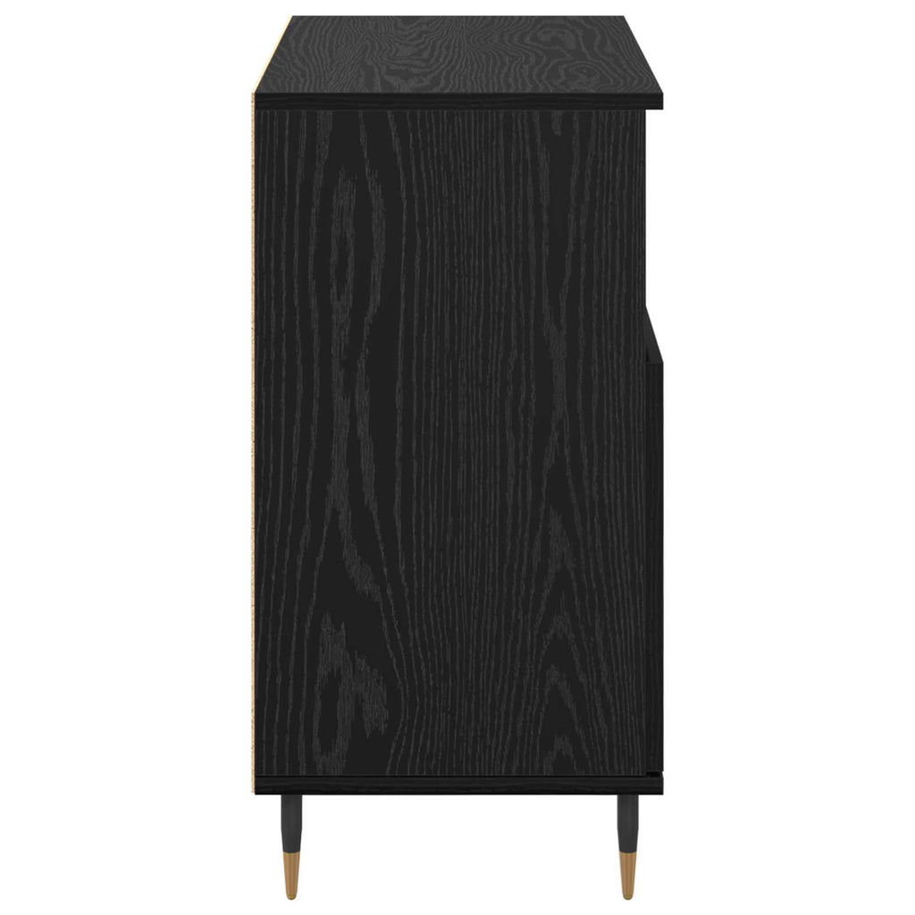 vidaXL Komody 2 pcs Czarny dąb