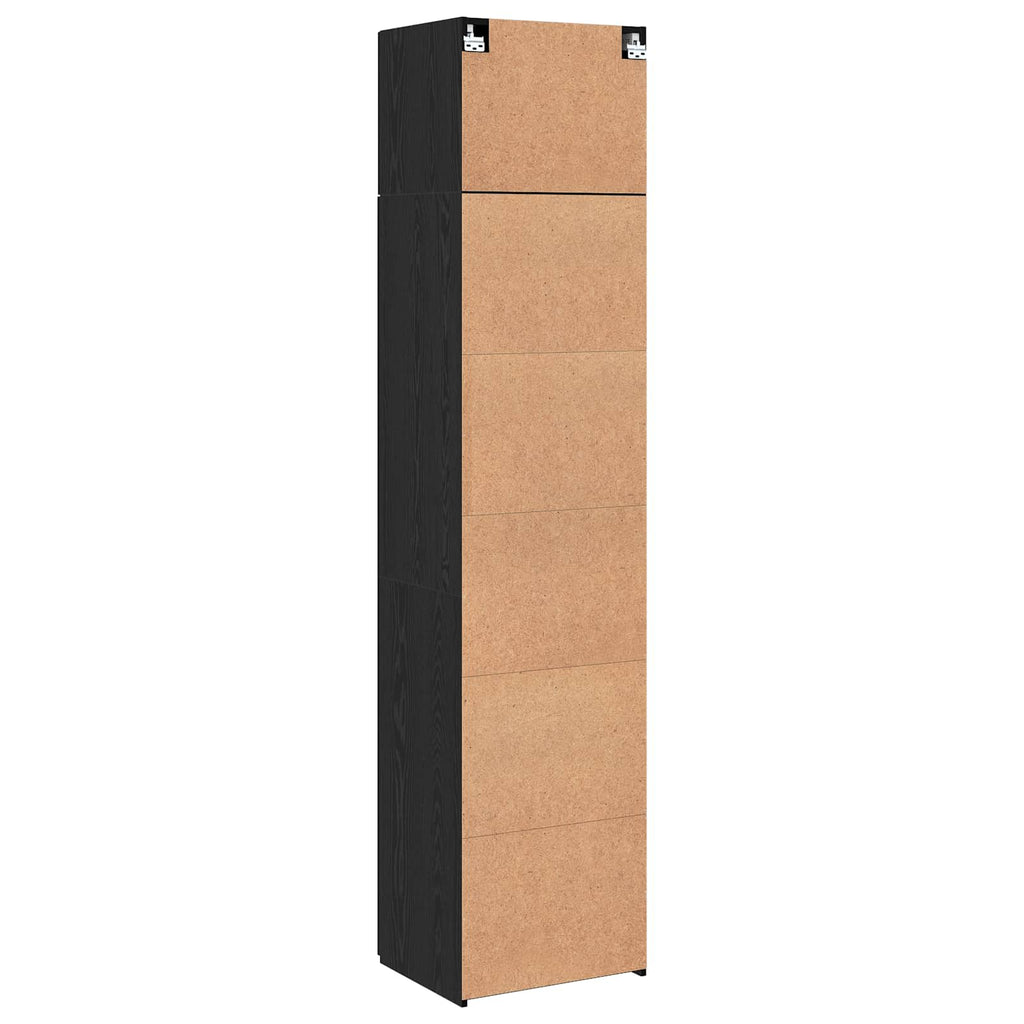 vidaXL Bufet 3 pcs Czarny Dąb