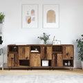 vidaXL Bufet 3 pcs Stare drewno 60 x 35 x 70 cm