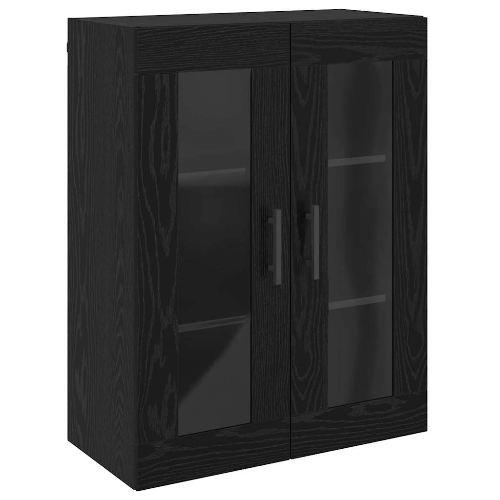 vidaXL Szafki montowane na ścianie 2 pcs Czarny dąb 69,5 x 34 x 90 cm