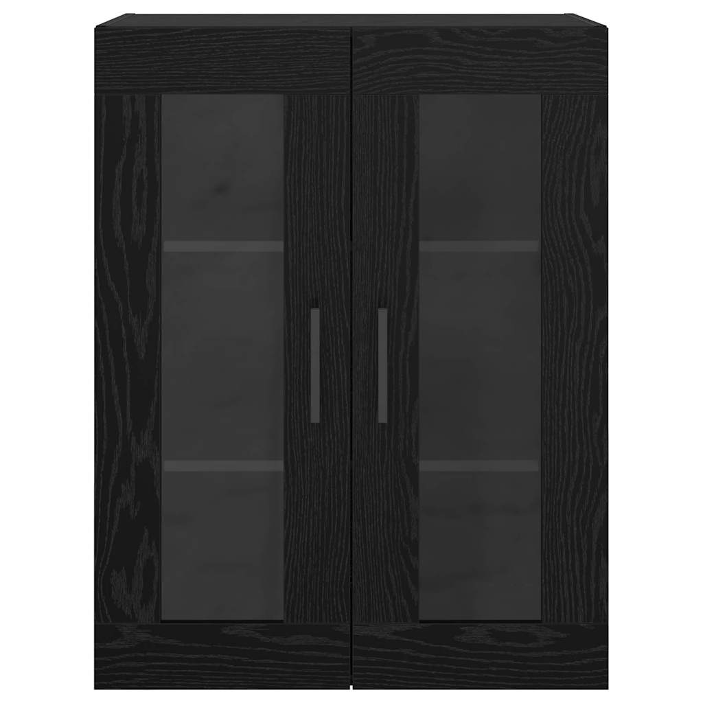 vidaXL Szafki montowane na ścianie 2 pcs Czarny dąb 69,5 x 34 x 90 cm