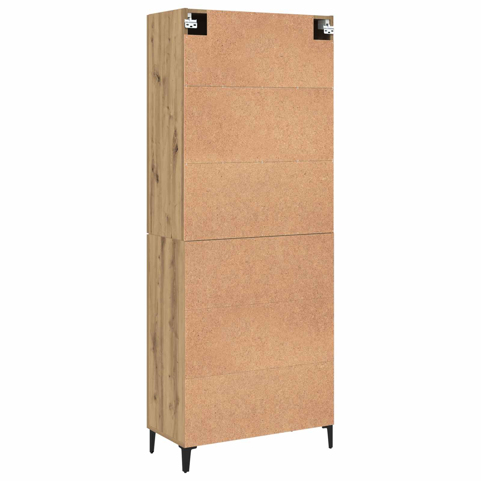 vidaXL Highboard 2 pcs Dąb rzemieślniczy Materiał drewnopochodny