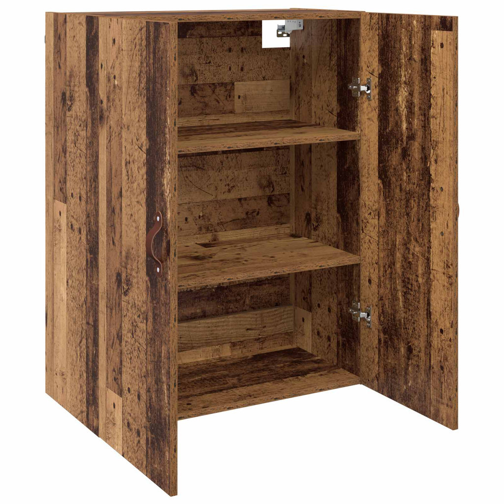 vidaXL Szafka ścienna 2 pcs Stare drewno 69,5 x 34 x 90 cm