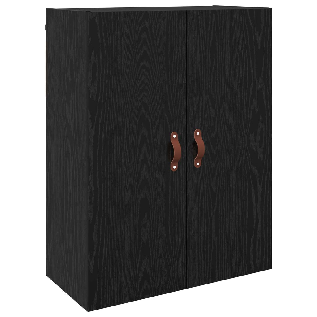 vidaXL Szafka ścienna 2 pcs Czarny Dąb 69,5 x 34 x 90 cm
